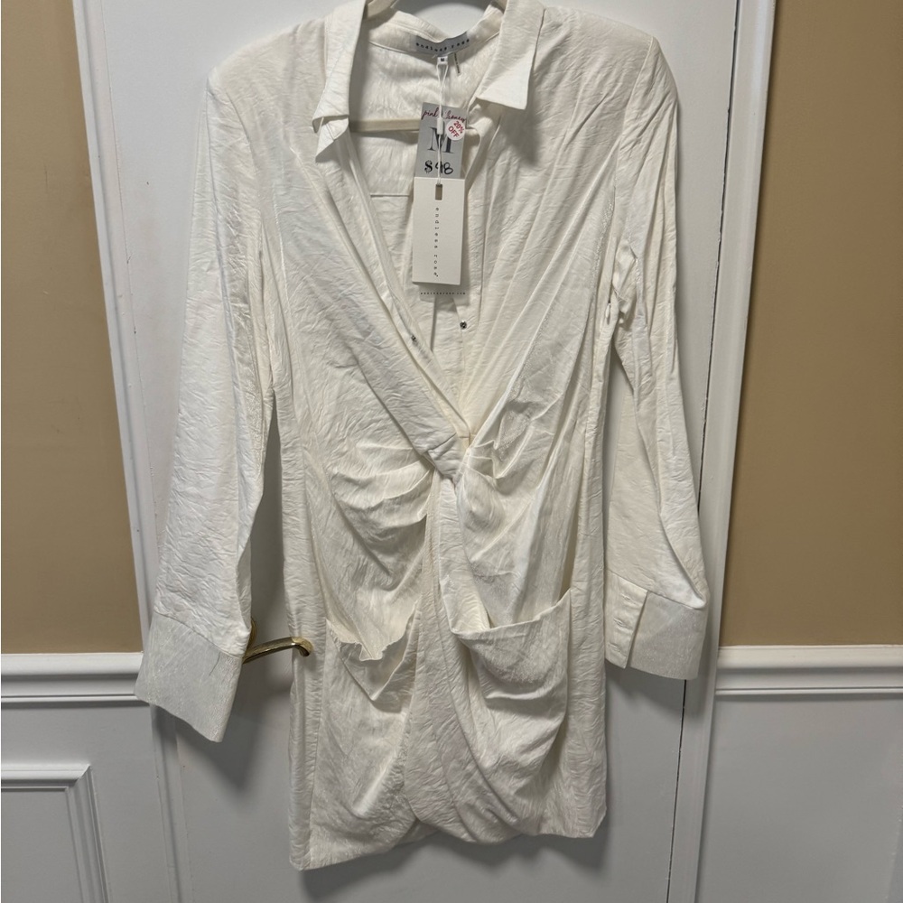 White Long Sleeve Dress